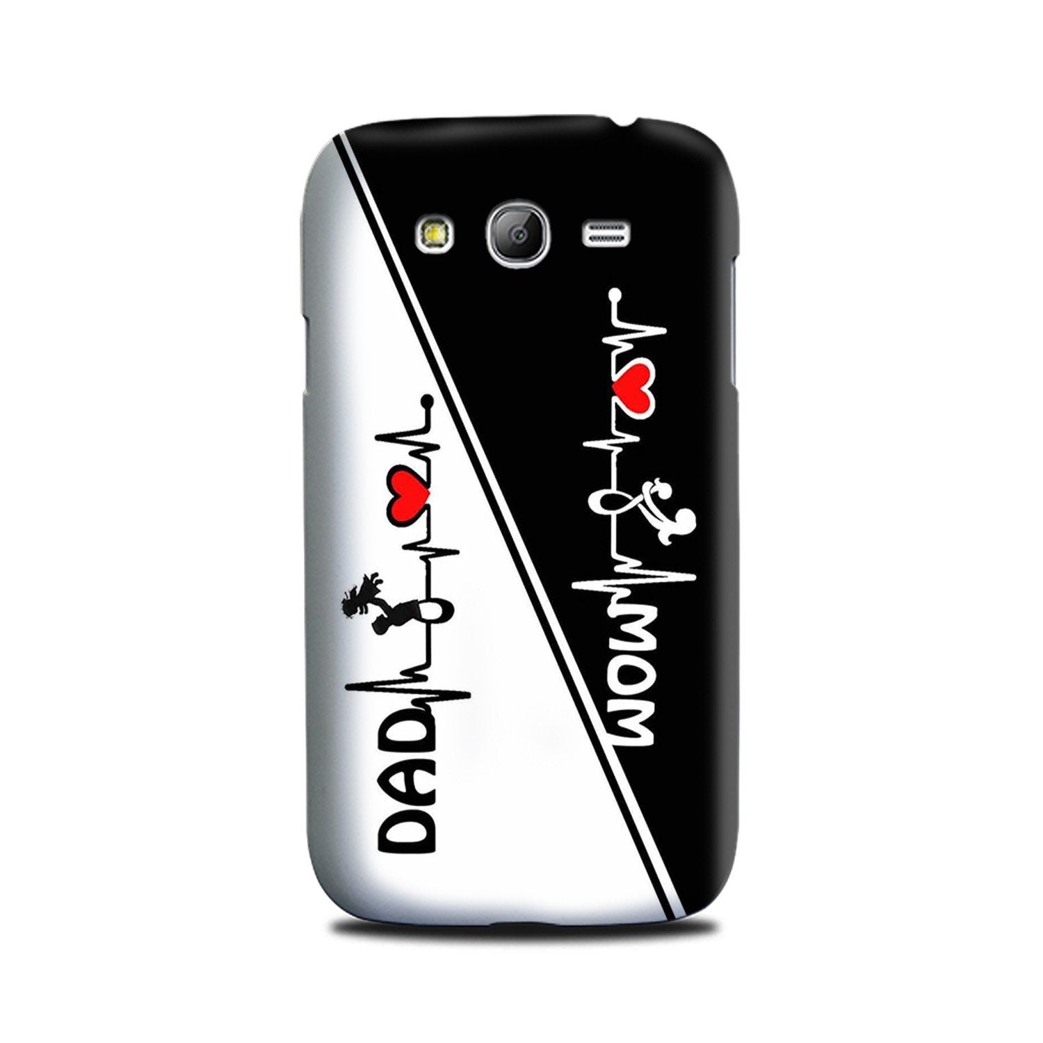 Love Mom Dad Mobile Back Case for Galaxy Grand Prime  (Design - 385)