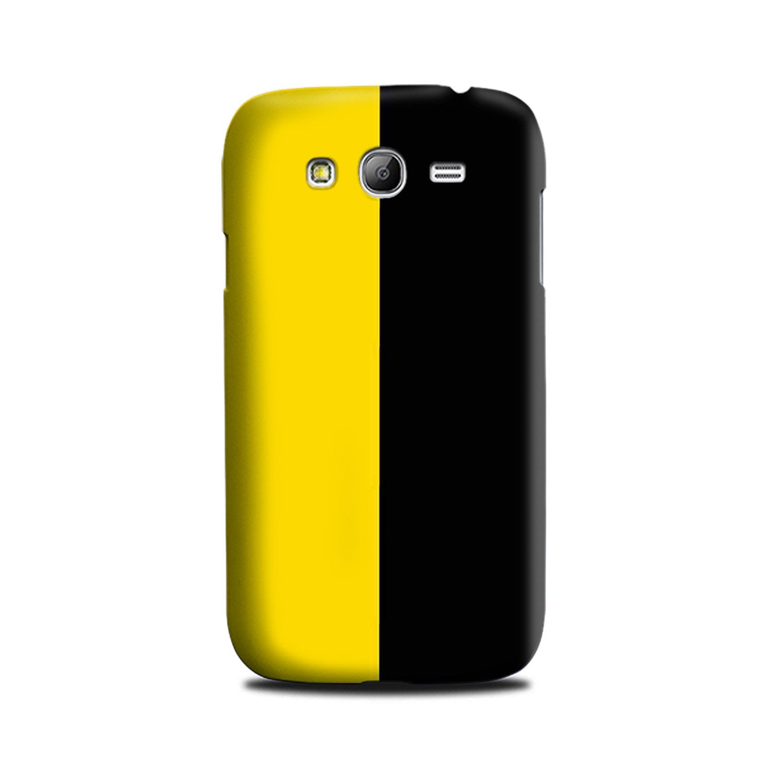 Black Yellow Pattern Mobile Back Case for Galaxy Grand Prime  (Design - 397)