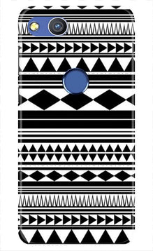 Black white Pattern Mobile Back Case for Honor 8 Lite (Design - 5)