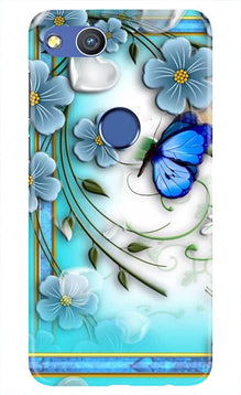 Blue Butterfly Mobile Back Case for Honor 8 Lite (Design - 21)