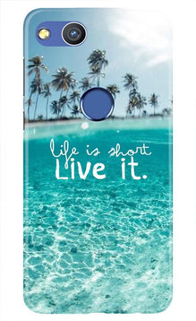 Life is short live it Mobile Back Case for Honor 8 Lite (Design - 45)