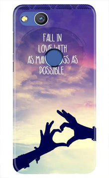 Fall in love Mobile Back Case for Honor 8 Lite (Design - 50)