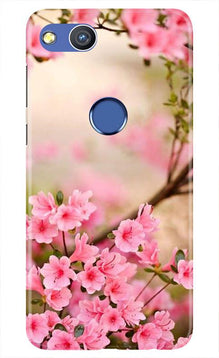 Pink flowers Mobile Back Case for Honor 8 Lite (Design - 69)