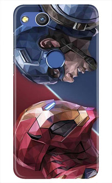 Ironman Captain America Mobile Back Case for Honor 8 Lite (Design - 245)