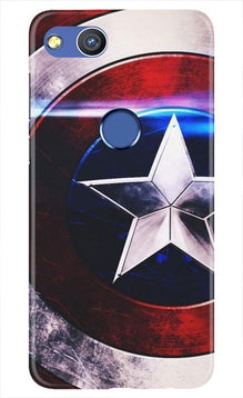 Captain America Shield Mobile Back Case for Honor 8 Lite (Design - 250)