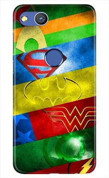 Superheros Logo Mobile Back Case for Honor 8 Lite (Design - 251)