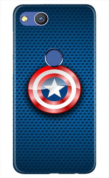 Captain America Shield Mobile Back Case for Honor 8 Lite (Design - 253)
