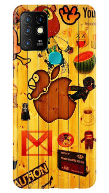 Wooden Texture Mobile Back Case for Infinix Hot 10 (Design - 367)