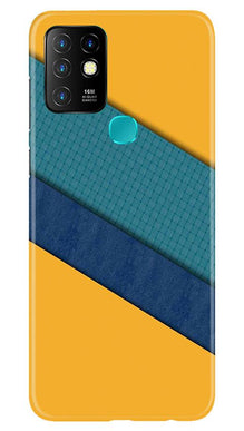 Diagonal Pattern Mobile Back Case for Infinix Hot 10 (Design - 370)