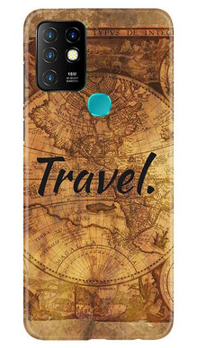 Travel Mobile Back Case for Infinix Hot 10 (Design - 375)