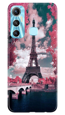 Eiffel Tower Mobile Back Case for Infinix Hot 11  (Design - 101)