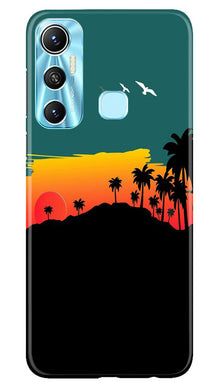 Sky Trees Mobile Back Case for Infinix Hot 11 (Design - 160)