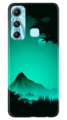 Moon Mountain Mobile Back Case for Infinix Hot 11 (Design - 173)