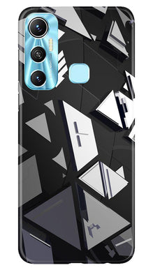 Modern Art Mobile Back Case for Infinix Hot 11 (Design - 198)