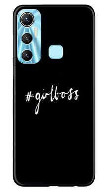 Like a Girl Boss Mobile Back Case for Infinix Hot 11 (Design - 234)