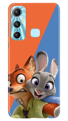 Cartoon Mobile Back Case for Infinix Hot 11 (Design - 306)