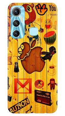 Wooden Texture Mobile Back Case for Infinix Hot 11 (Design - 326)