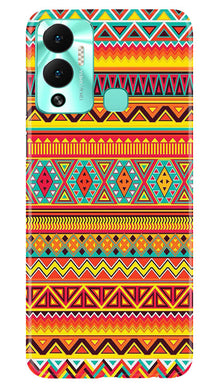 Zigzag line pattern Mobile Back Case for Infinix Hot 12 Play (Design - 4)