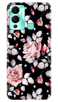 Pink rose Mobile Back Case for Infinix Hot 12 Play (Design - 12)