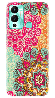 Rangoli art2 Mobile Back Case for Infinix Hot 12 Play (Design - 29)