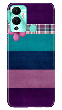 Purple Blue Mobile Back Case for Infinix Hot 12 Play (Design - 37)