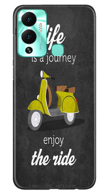 Vintage Scooter Mobile Back Case for Infinix Hot 12 Play (Design - 229)