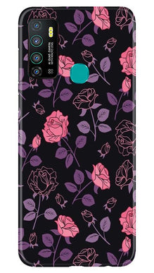 Rose Pattern Mobile Back Case for Infinix Hot 9 (Design - 2)