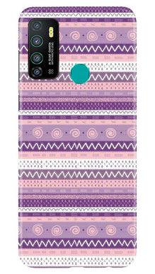 Zigzag line pattern3 Mobile Back Case for Infinix Hot 9 (Design - 11)