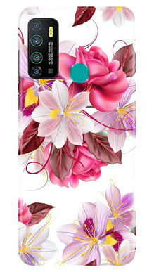 Beautiful flowers Mobile Back Case for Infinix Hot 9 (Design - 23)