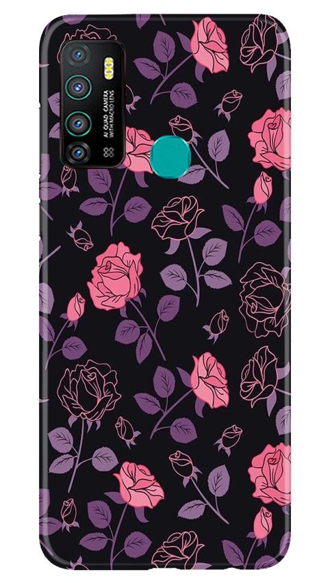 Rose Black Background Case for Infinix Hot 9