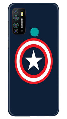 Captain America Mobile Back Case for Infinix Hot 9 (Design - 42)