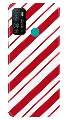 Red White Mobile Back Case for Infinix Hot 9 (Design - 44)