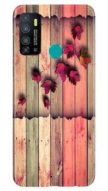 Wooden look2 Mobile Back Case for Infinix Hot 9 (Design - 56)