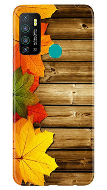 Wooden look3 Mobile Back Case for Infinix Hot 9 (Design - 61)