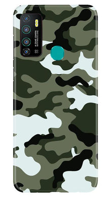 Army Camouflage Mobile Back Case for Infinix Hot 9  (Design - 108)