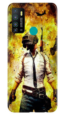 Pubg Mobile Back Case for Infinix Hot 9  (Design - 180)