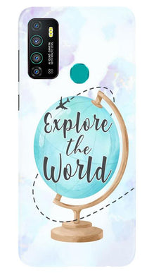 Explore the World Mobile Back Case for Infinix Hot 9 (Design - 207)