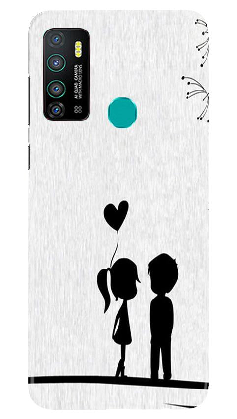 Cute Kid Couple Case for Infinix Hot 9 (Design No. 283)