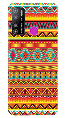 Zigzag line pattern Mobile Back Case for Infinix Hot 9 Pro (Design - 4)