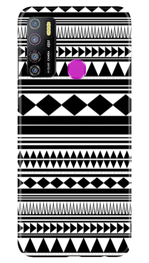 Black white Pattern Case for Infinix Hot 9 Pro