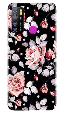 Pink rose Mobile Back Case for Infinix Hot 9 Pro (Design - 12)