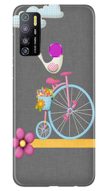 Sparron with cycle Mobile Back Case for Infinix Hot 9 Pro (Design - 34)