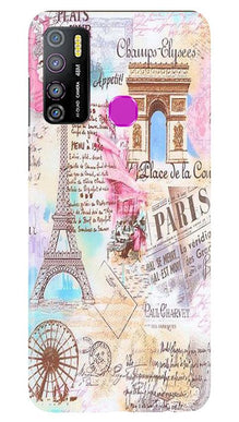 Paris Eiftel Tower Mobile Back Case for Infinix Hot 9 Pro (Design - 54)