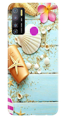 Sea Shells Mobile Back Case for Infinix Hot 9 Pro (Design - 63)