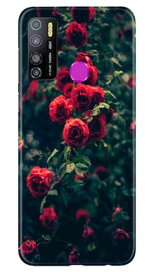 Red Rose Mobile Back Case for Infinix Hot 9 Pro (Design - 66)