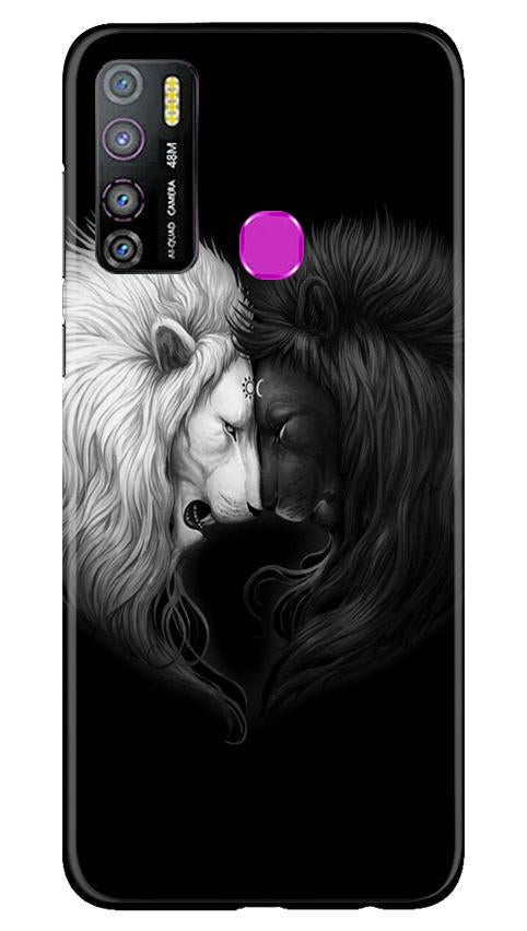 Dark White Lion Case for Infinix Hot 9 Pro  (Design - 140)