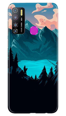 Mountains Mobile Back Case for Infinix Hot 9 Pro (Design - 186)