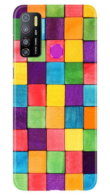 Colorful Square Mobile Back Case for Infinix Hot 9 Pro (Design - 218)