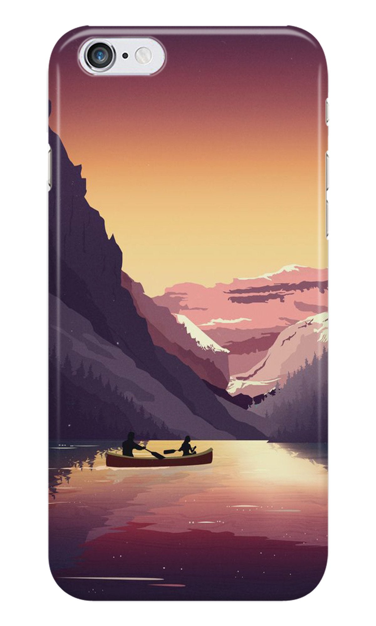 Mountains Boat Case for iPhone 6 Plus/ 6s Plus (Design - 181)