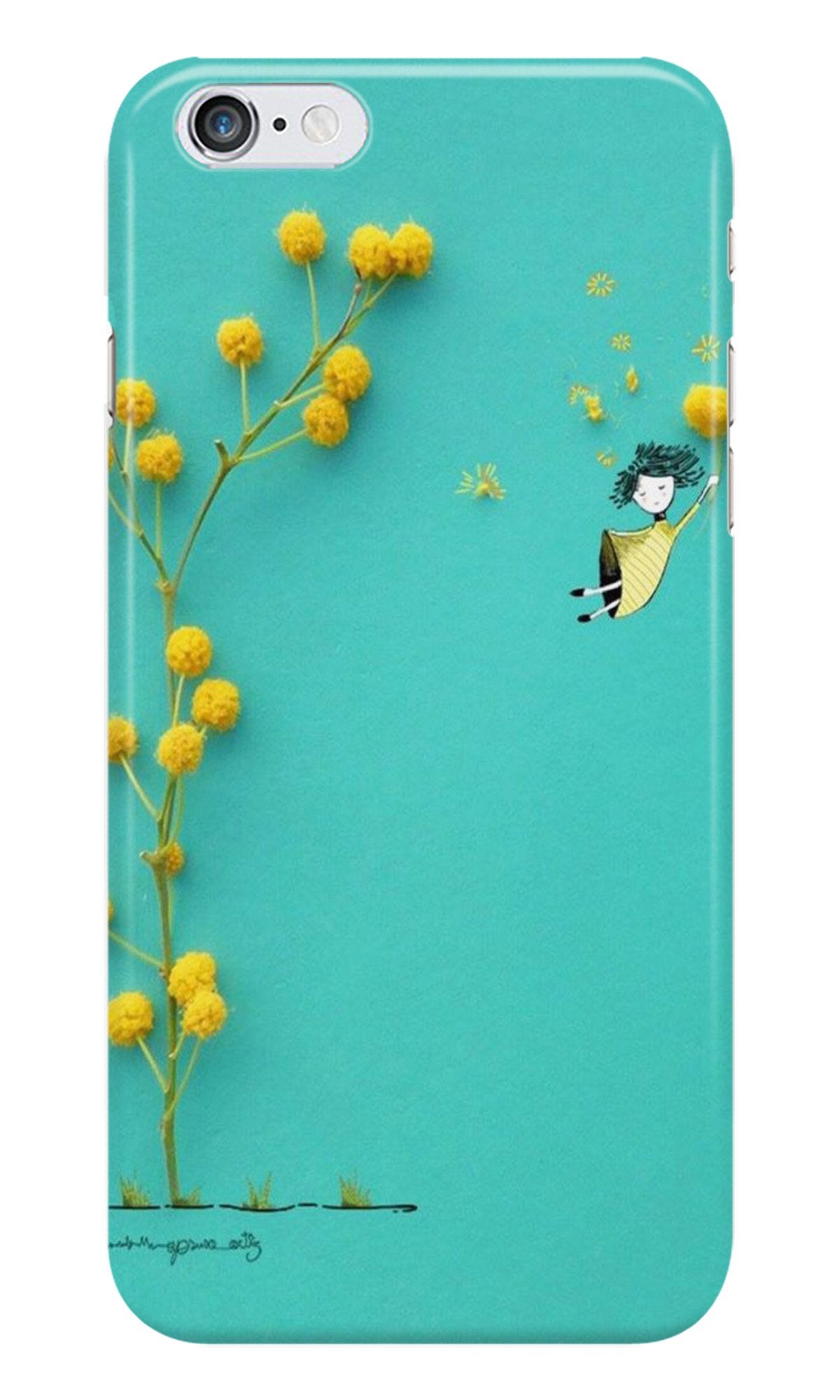 Flowers Girl Case for Iphone 6 Plus/6S Plus (Design No. 216)